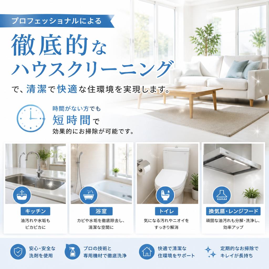 ハウスクリーニングの魅力